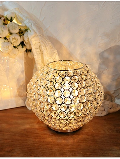 crystal hurricane candle holder